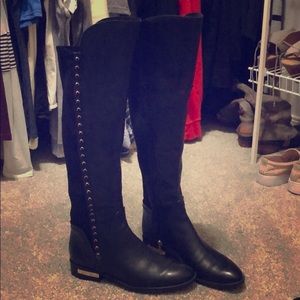 Vince Camuto Black Leather Boots